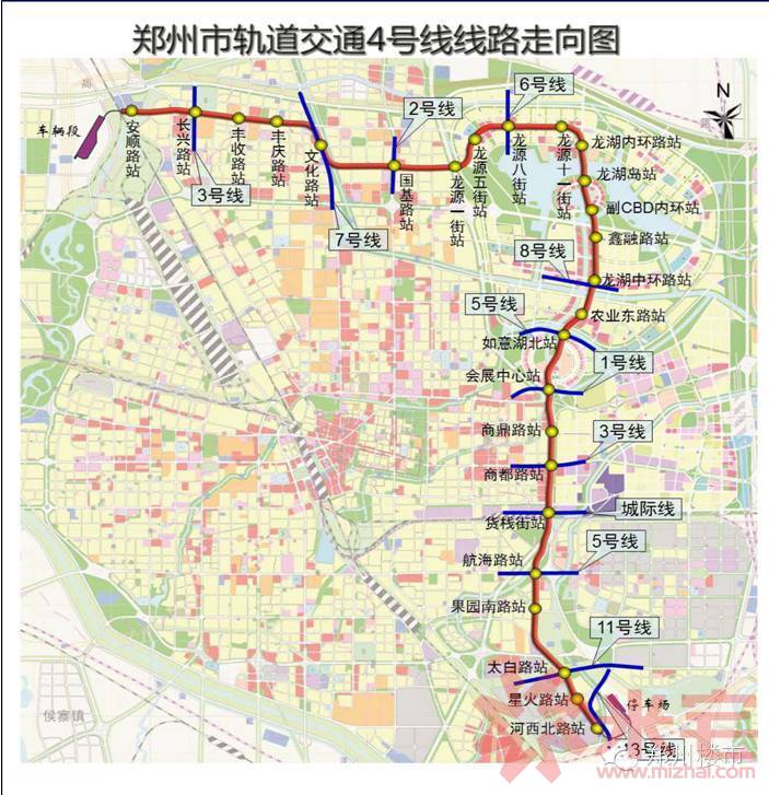 郑州地铁4号线起于南阳路(江山路)与新柳路(三全路)交