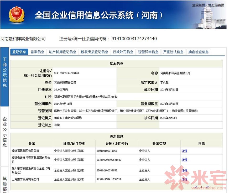 河南晟和祥實業(yè)有限公司