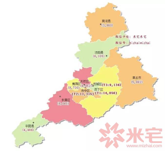 济南富人区:历下区均价14,856元/平