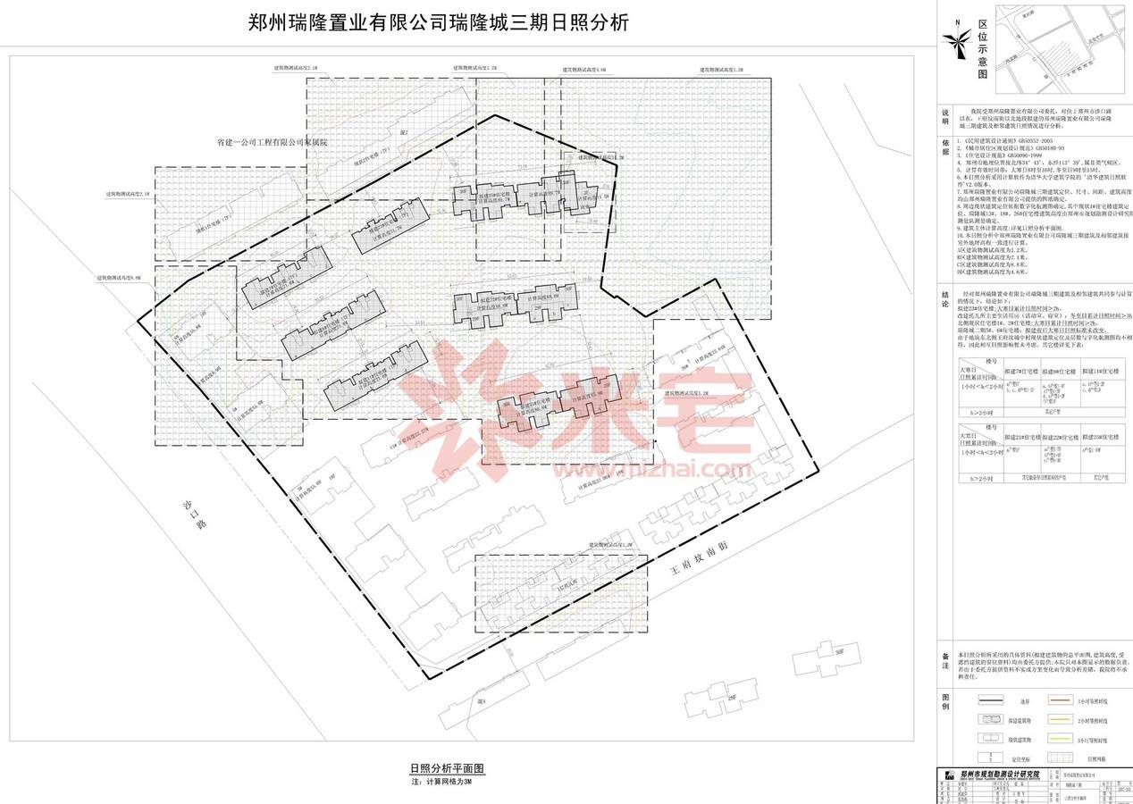 规划公示图 郑州瑞隆置业有限公司(沙口路东,王府坟南街北)瑞隆城三期