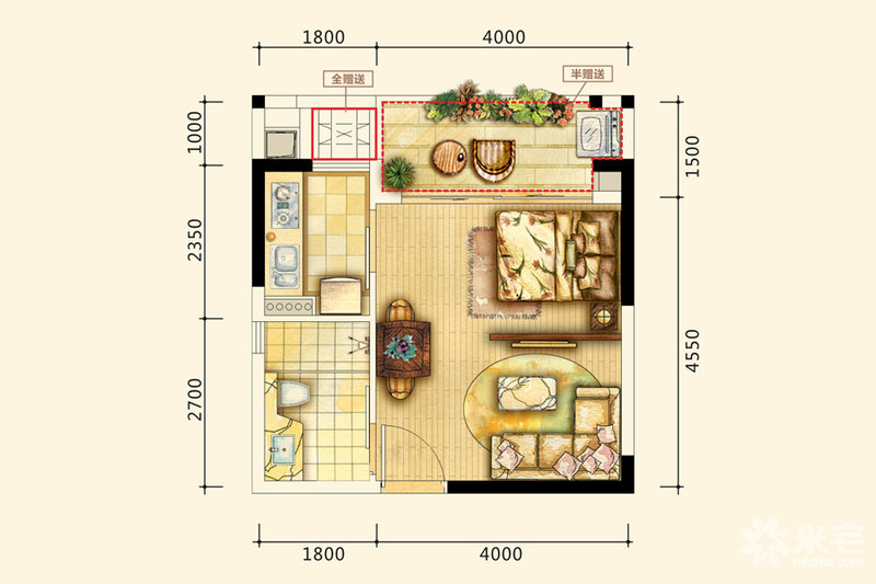 华府蓝湾户型图, 海南华府蓝湾户型图-米宅海南站