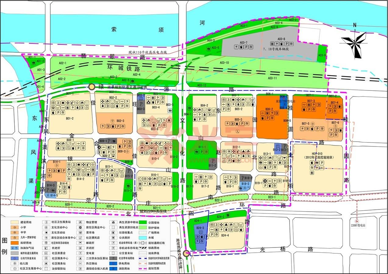 暂无信息 郑州市惠济区东赵村合村并城控制性详细规划(桂园路西