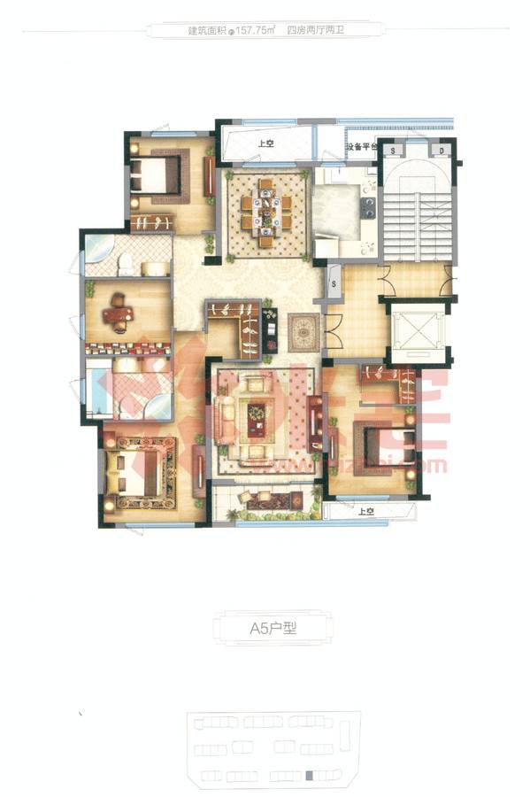蓝城兰园户型图, 郑州蓝城兰园户型图-米宅郑州站