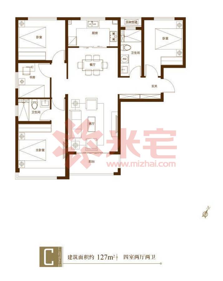 融创城开珑府户型图 郑州融创城开珑府户型图-米宅郑州站