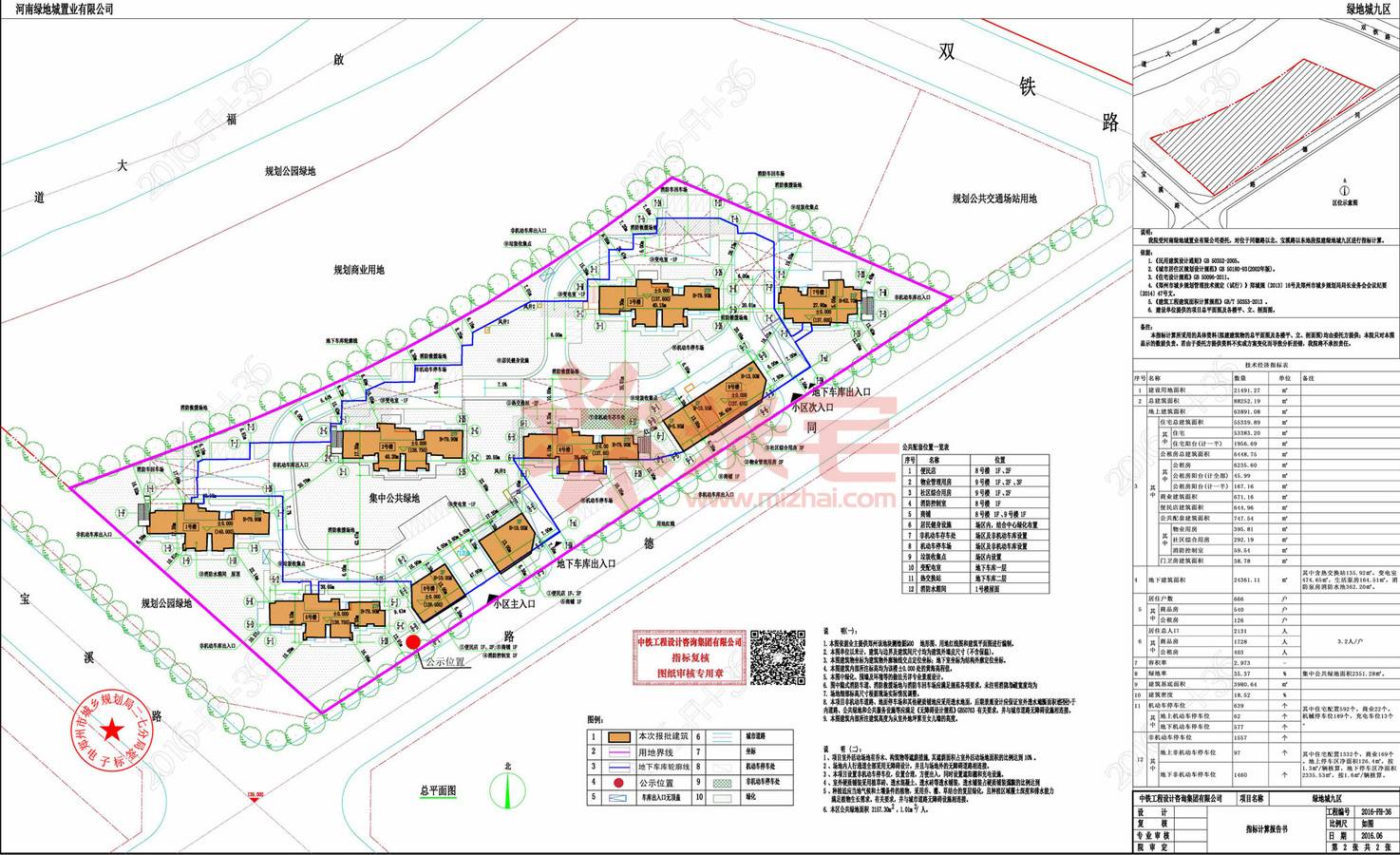 郑州绿地城规划图, 郑州郑州绿地城规划公示图-米宅