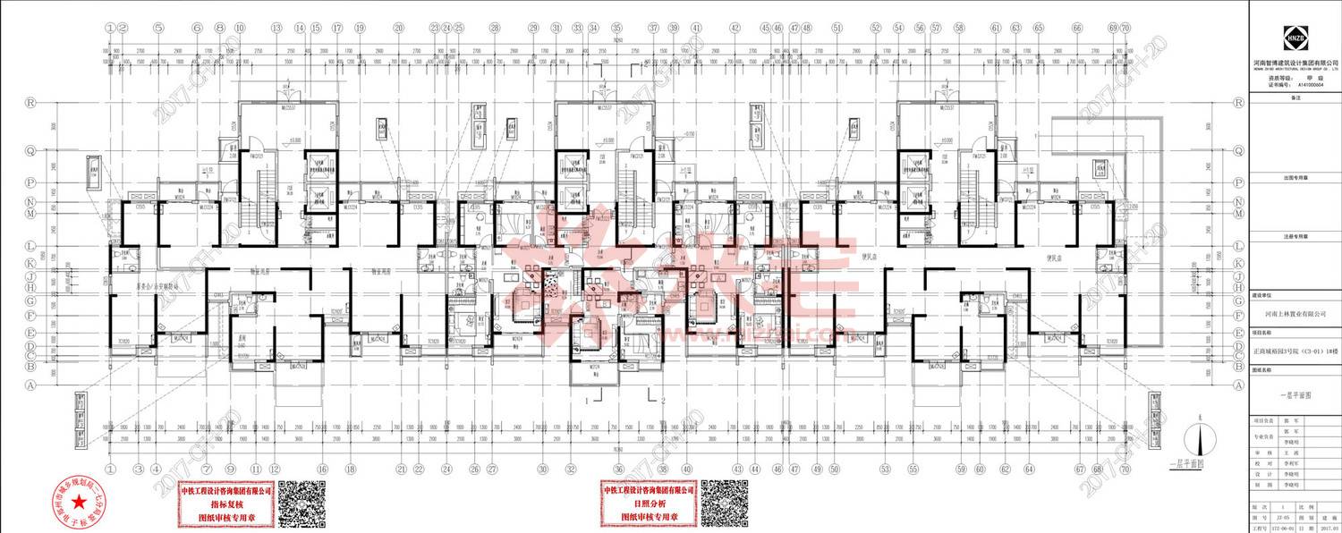 规划公示图 正商城裕园3号院建设工程规划许可证一层平面图