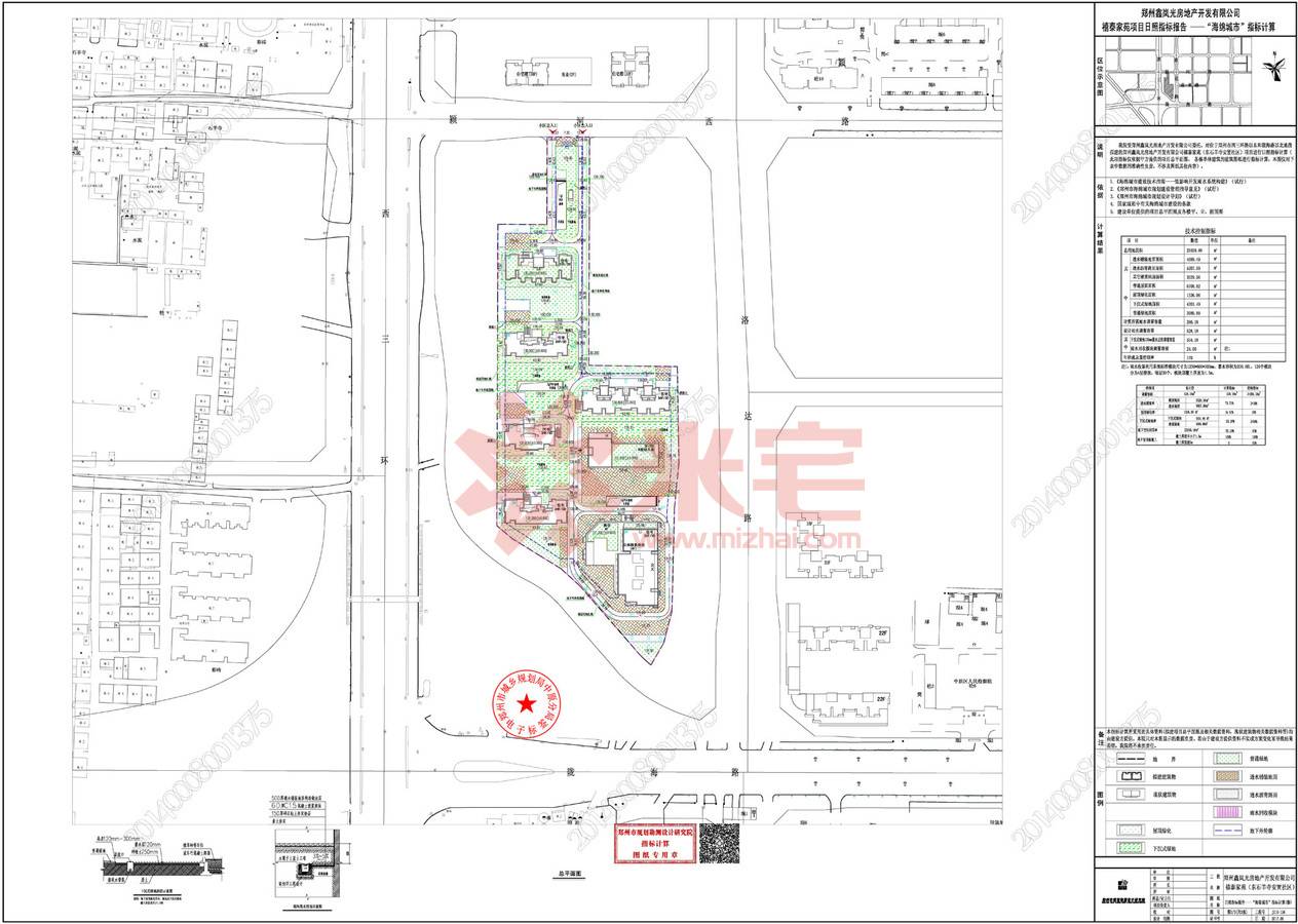 规划公示图 东石羊寺安置区建设工程规划许可证公示海绵城市总平面图