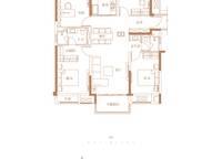 A户型 四室两厅两卫 4室2厅2卫1厨 142.00㎡