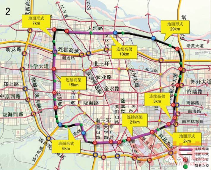 郑州市南五环地图图片