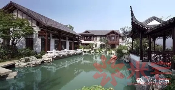 在顶级别墅园区绿城61杭州桃花源中,一个纯中式的别墅园——十锦园