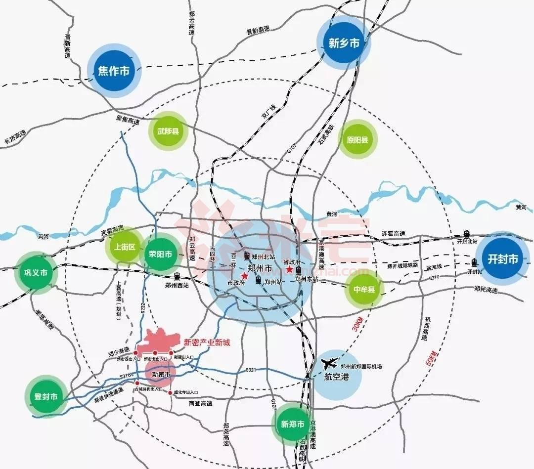 鄭州市發展大方向未來按照這個格局走