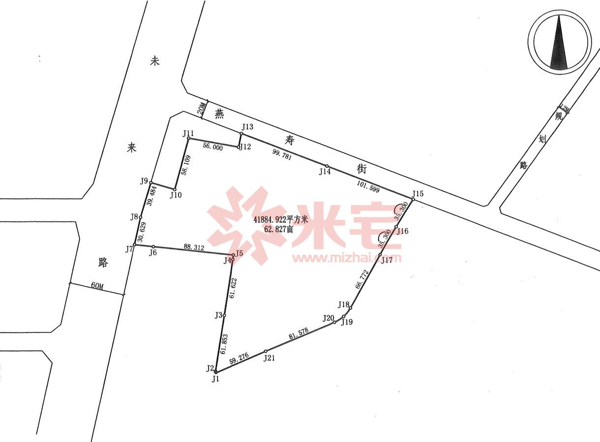 规划公示图 河南仁信置业有限公司(未来大道东,燕凤北路(燕寿街)南)