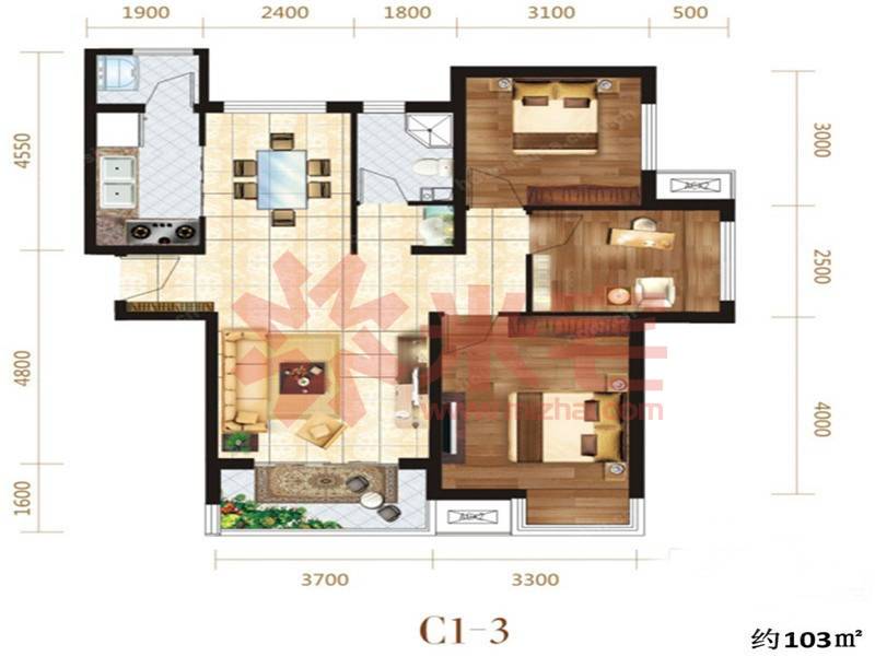 郑西鑫苑名家户型图 郑州郑西鑫苑名家户型图-米宅郑州站