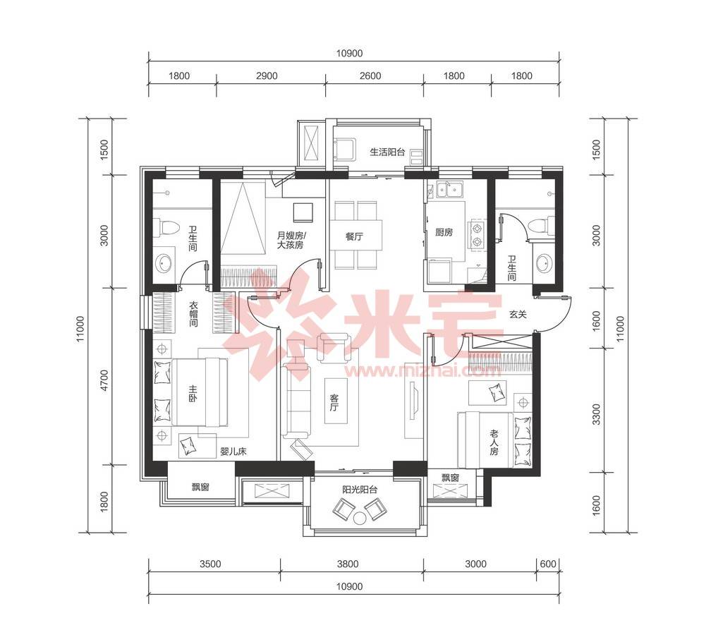 青风院子户型图图片