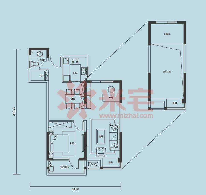 东原晴天见户型图 郑州东原晴天见户型图-米宅郑州站